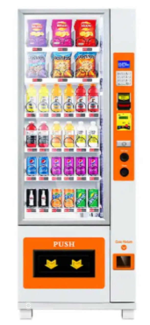 Skinny combo vending machine