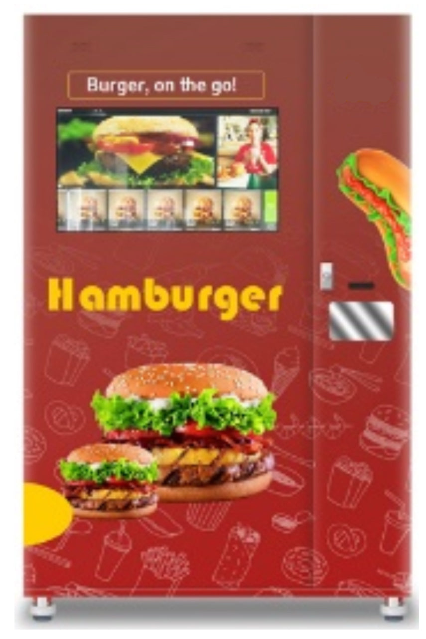 3 hamburgers vending machines